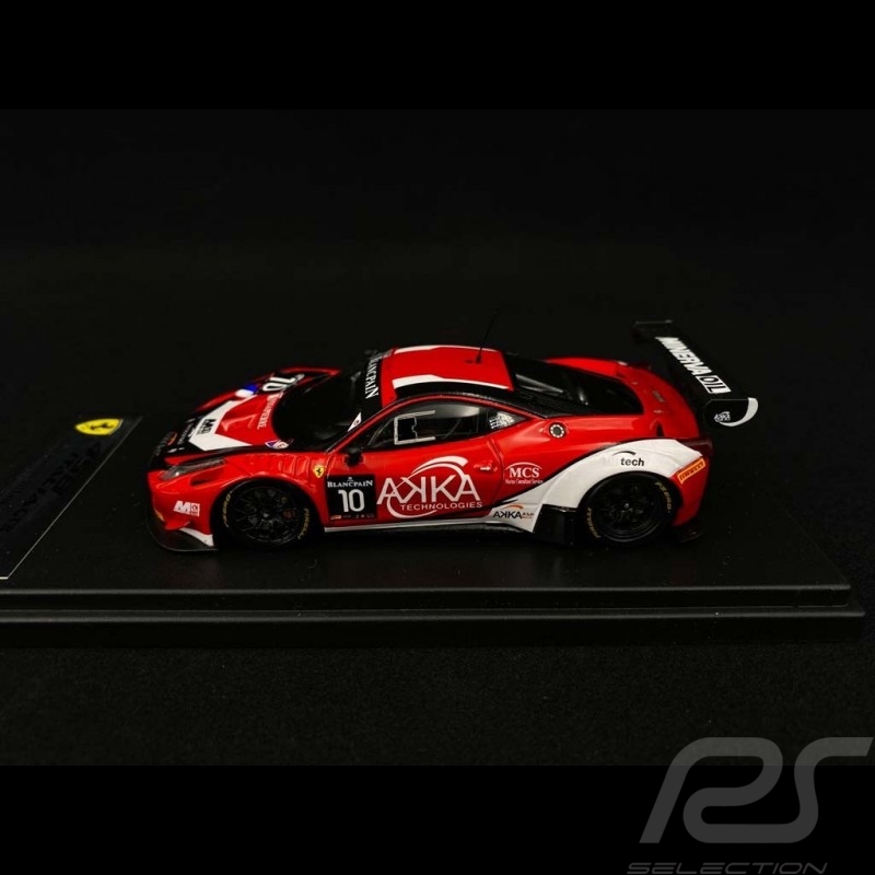 Ferrari 458 Italia AKKA ASP n° 10 Monza Blancpain 2015 1/43 Looksmart LSRC00-A
