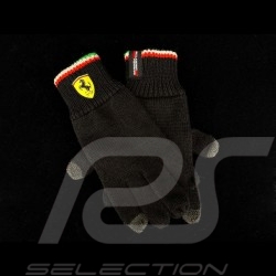 Ferrari Strickhandschuhe für Touchscreen Schwarz