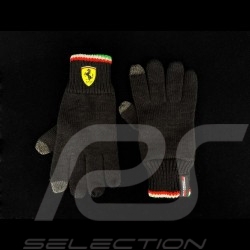 Ferrari Strickhandschuhe für Touchscreen Schwarz