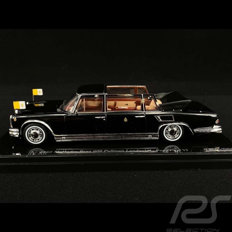 Mercedes Benz 600 Landaulet Papst Paul VI 1965 schwarz 1/43 True Scale TSM124352