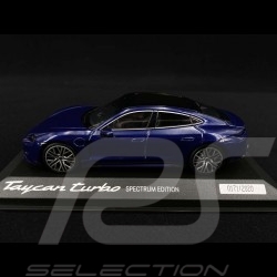 Porsche Taycan Turbo Spectrum Edition 2020 bleu gentiane gentian blue enzian blau 1/43 Minichamps WAP0200880M003