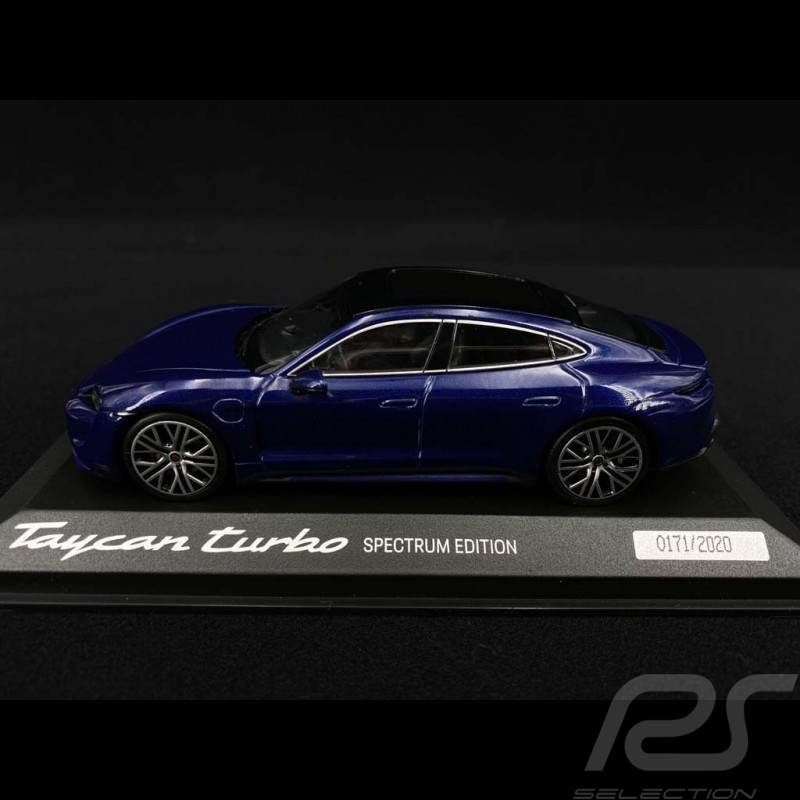 Porsche Taycan Turbo Spectrum Edition 2020 Enzian blau 1/43 Minichamps WAP0200880M003
