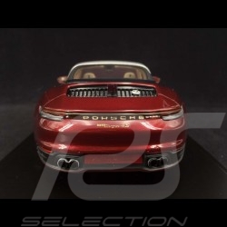 Exemplaire n° 012 / 992 Porsche 911 Targa 4S type 992 Heritage Design Edition Rouge cerise 1/18 Spark WAP0219110MTRG
