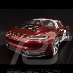 Copy no. 011 / 992 Porsche 911 Targa 4S type 992 Heritage Design Edition Cherry red 1/18 Spark WAP0219110MTRG