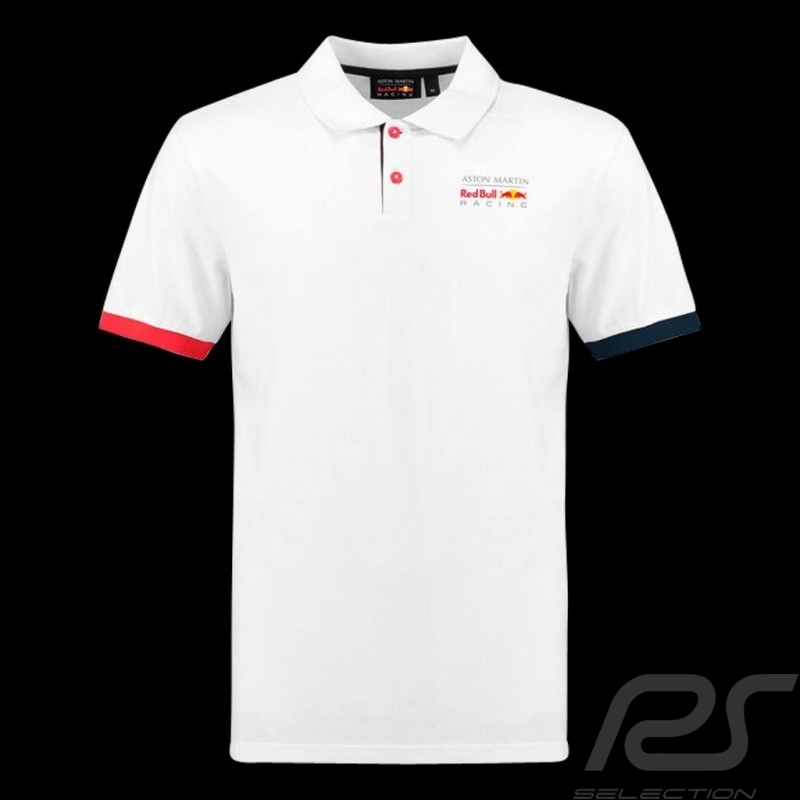Aston Martin Red Racing Polo-shirt Classic White -