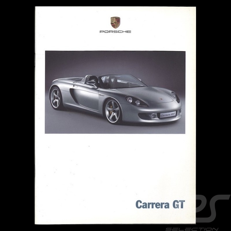 Brochure Porsche Carrera GT Concept 09/00 en allemand et français ref WVK178813