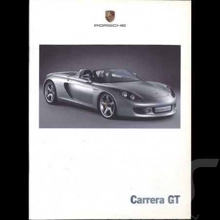 Brochure Porsche Carrera GT Concept 09/00 en allemand et français ref WVK178813