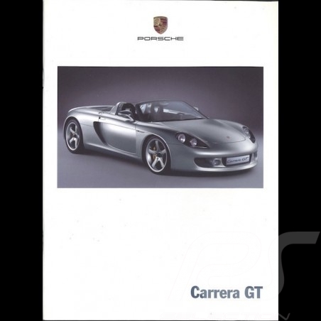 Brochure Porsche Carrera GT Concept 09/00 allemand/anglais WVK178812