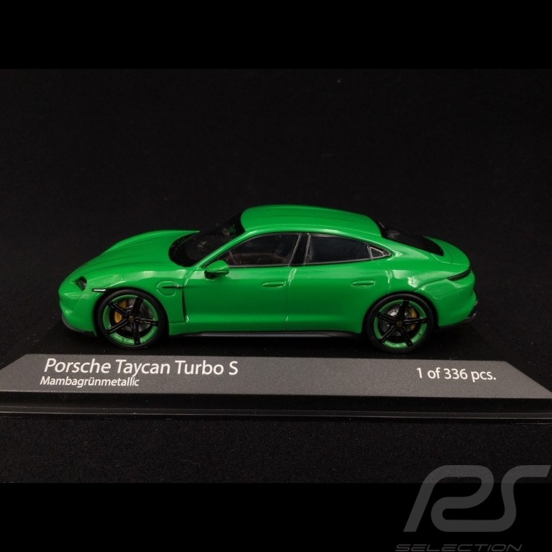 Porsche Taycan Turbo S vert python 1/43 Minichamps 410068471