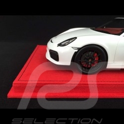 Vitrine 1/18 pour miniature Porsche Base alcantara rouge qualité premium