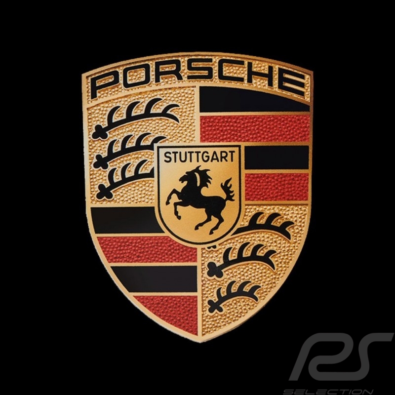 ORIGINAL Porsche Emblem Wappen Logo Aufkleber Klebeschild 6,5x5cm WAP013002  : : Auto & Motorrad
