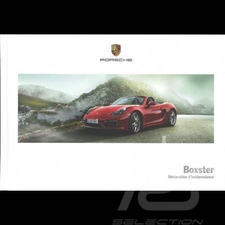 Porsche Brochure Boxster Déclaration d'indépendance 03/2014 in french WSLB1501000230