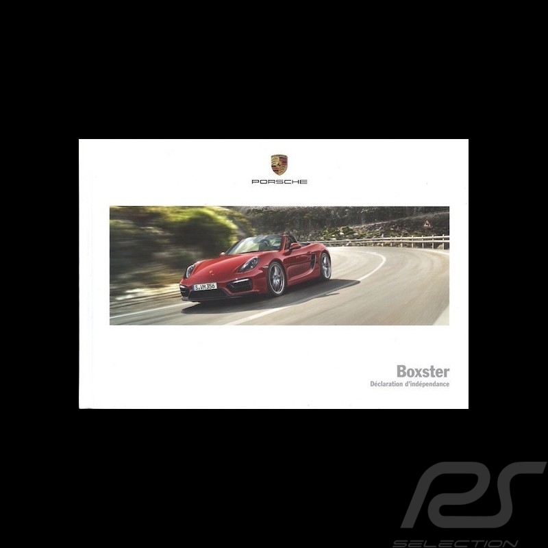 Porsche Broschüre Boxster Déclaration d'indépendance 03/2015 in Französisch ﻿WSLB1601000430