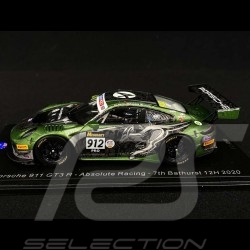 Porsche 911 GT3 R type 991 Absolute Racing n° 912 Bathurst 2020 1/43 Spark AS048