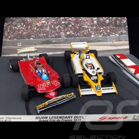 Duo Ferrari 312 T4 und Renault RS12 F1 Grand Prix Dijon 1979 1/43 Brumm AS58B