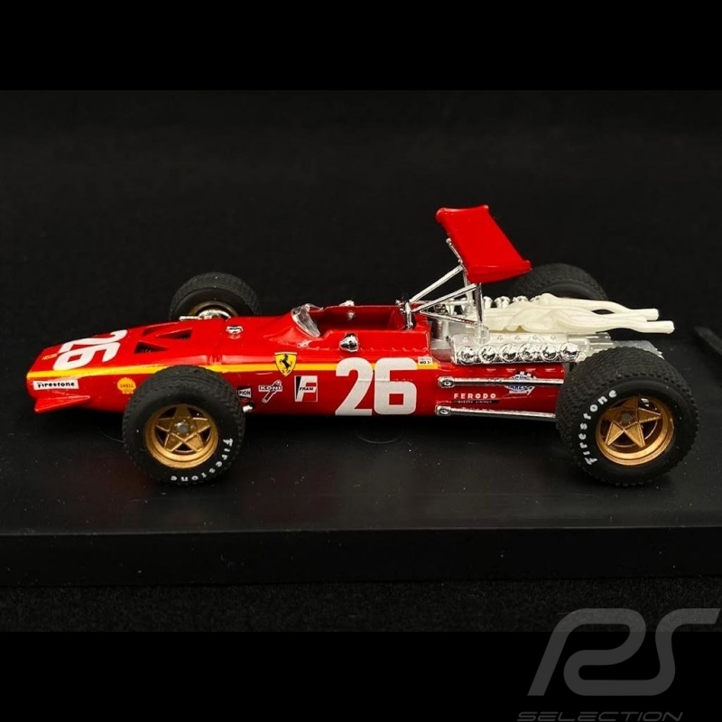 Ferrari 312 F1 Vainqueur Winner Sieger Grand Prix France 1968 n° 26  Jacky Ickx 1/43 Brumm R171
