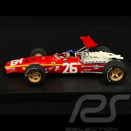 Ferrari 312 F1 Vainqueur Winner Sieger Grand Prix France 1968 n° 26 avec pilote Jacky Ickx 1/43 Brumm R171-CH