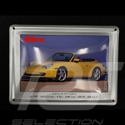 Porsche 911 Carrera Cabriolet type 996 1997 Metallic Gold avec carte métalliques 1/87 Schuco 452693200