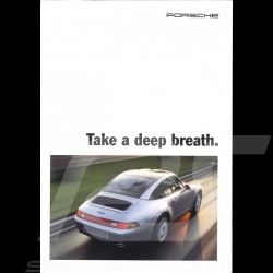 Brochure Porsche Take a deep breath / Gripping stuff 1996 en anglais