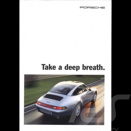 Brochure Porsche Take a deep breath / Gripping stuff 1996 en anglais