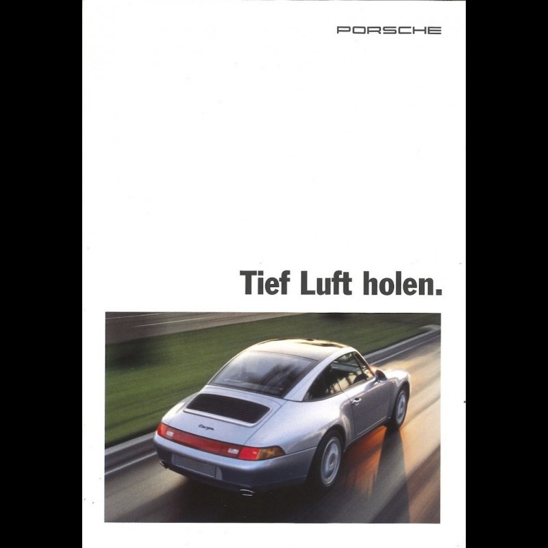 Porsche Broschüre Tief Luft holen / Alle Wetter ! 1996 in Deutsch
