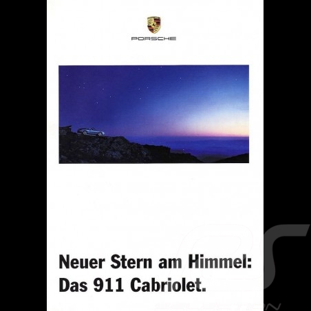 Porsche Broschüre Das 911 Cabriolet 1998 in Deutsch WVK157510