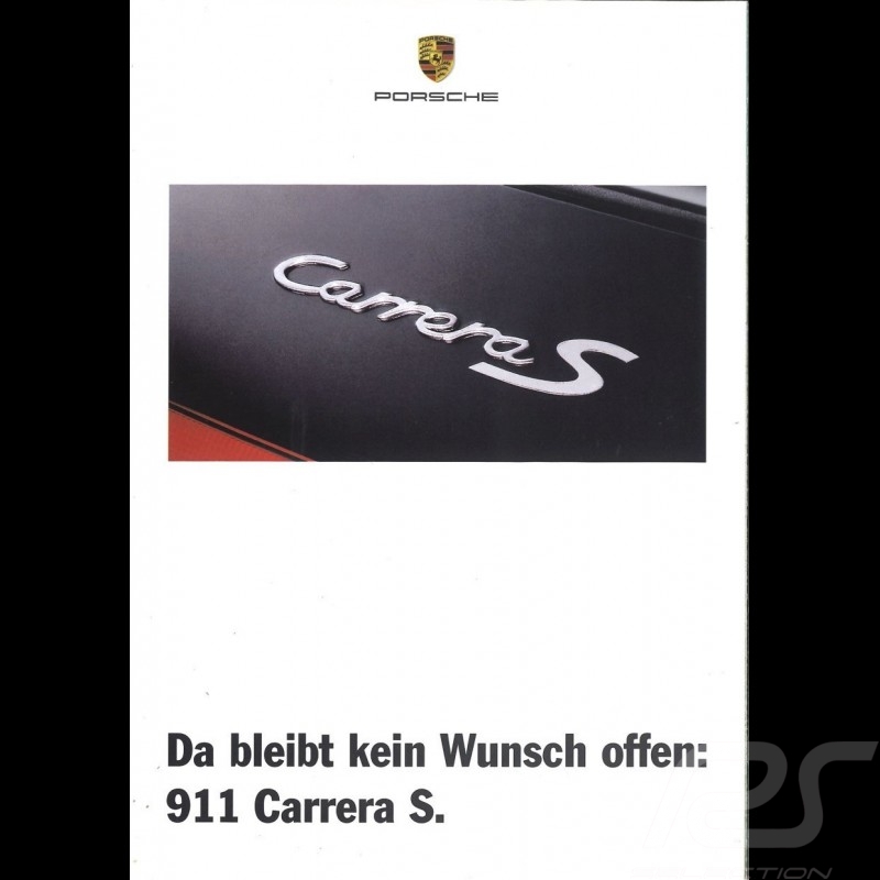 Brochure Porsche Da bleibt kein wunsch offen: 911 Carrera S 1996 en allemand WVK152910