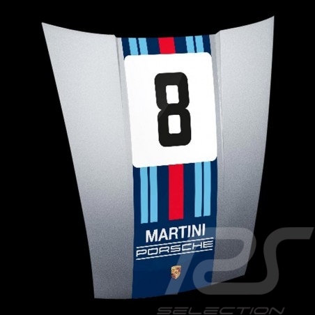 Capot Porsche 911 original Décoration murale Design Martini Racing n° 8 WAP0503020MMR1