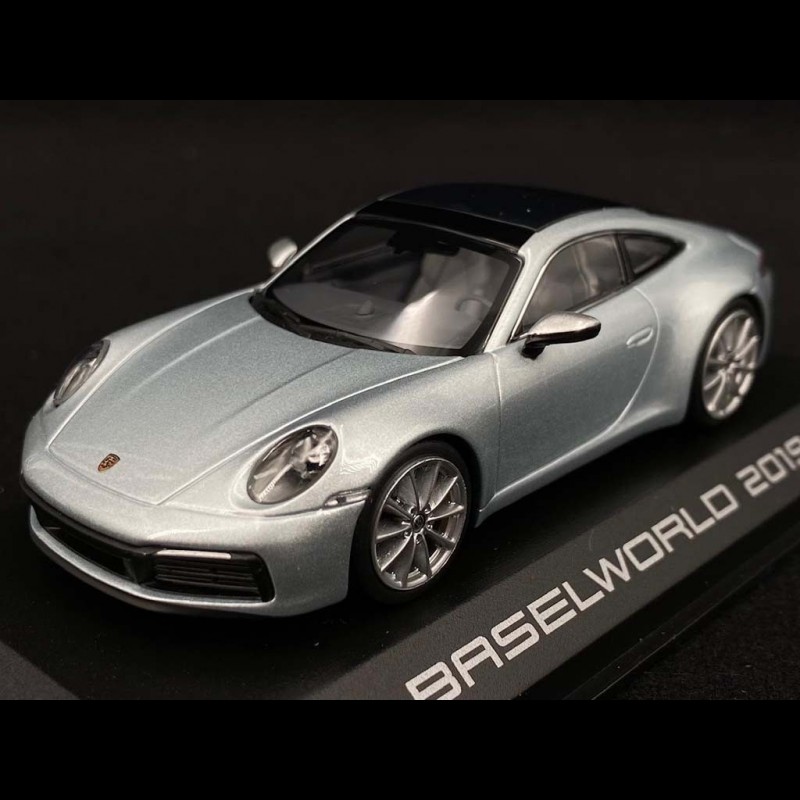 RARE Porsche 911 Carrera S (992) Baselworld 2019 dolomite silver 1/43  Minichamps