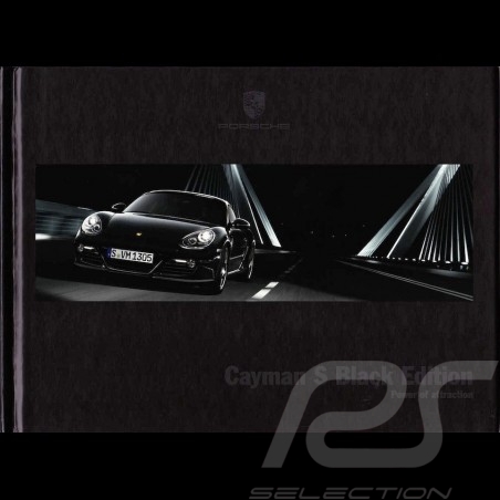 Brochure Porsche ﻿Brochure Porsche Cayman S Black Edition Power of attraction 01/2011 en anglais WSLI1201000120