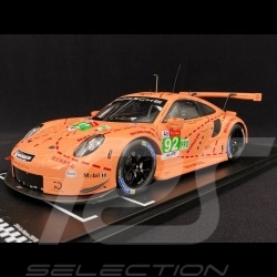 Porsche 911 GT3 RSR Vainqueur 24h du Mans N° 92 cochon rose 1/18 IXO Models LEGT18003