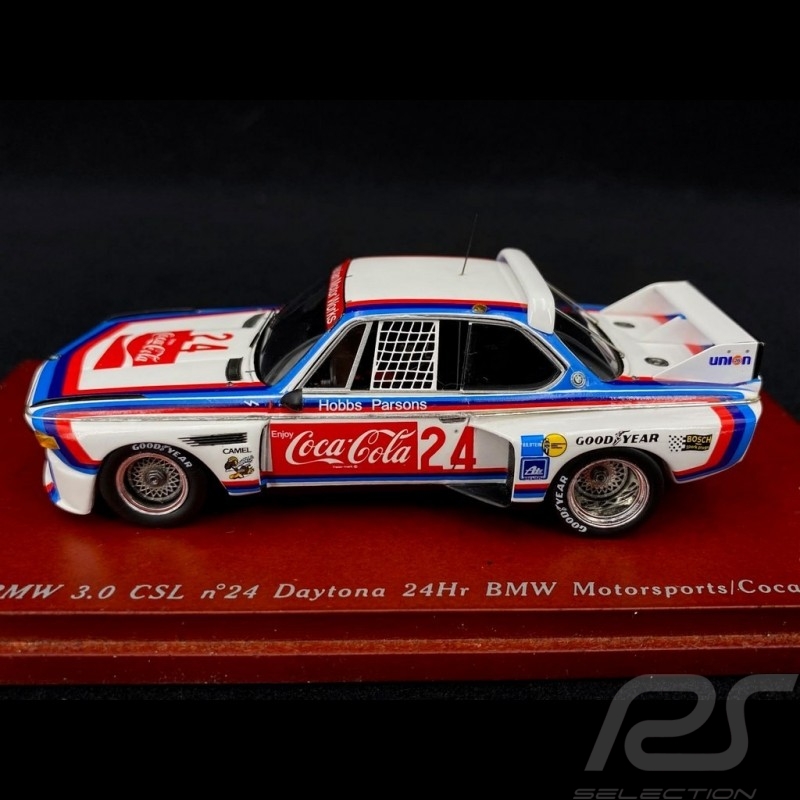 BMW 3.0 CSL BMW Motorsports  n° 24 Coca-Cola 24H Daytona 1976 1/43 True Scale TSM114347
