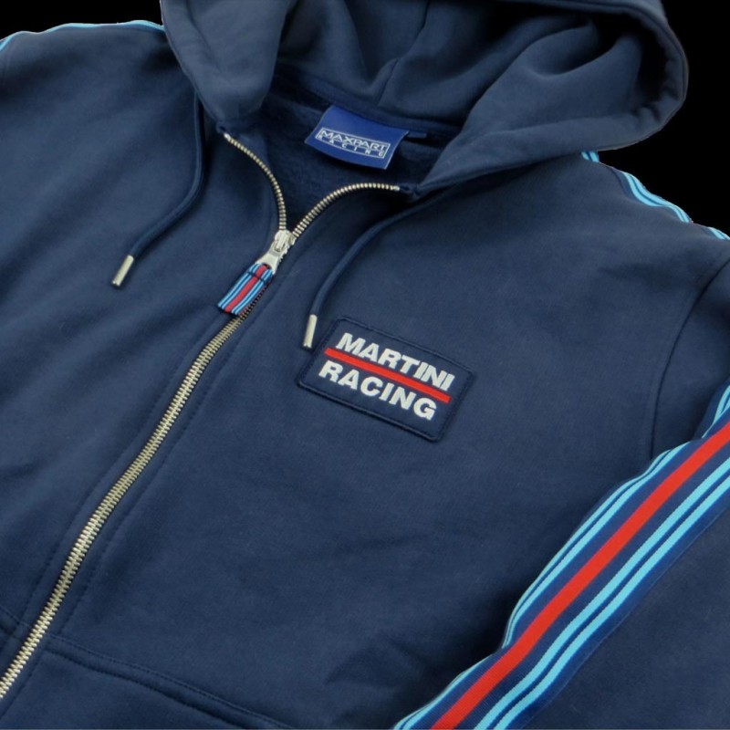 Martini Racing Team Jacket Stripes Premium Hoodie Navy blue