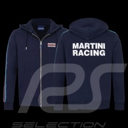 Veste Jacker Jacke Martini Racing Team Stripes à capuche Hoodie Bleu marine
