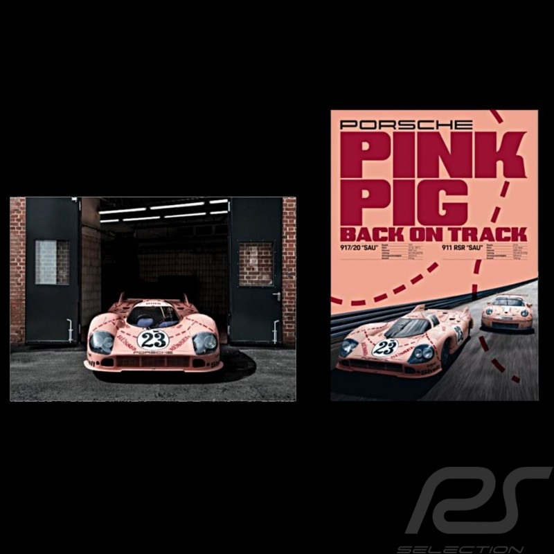 Duo Plakat Porsche 917 "Rosa sau" 50 x 70 cm WAP0924500M917