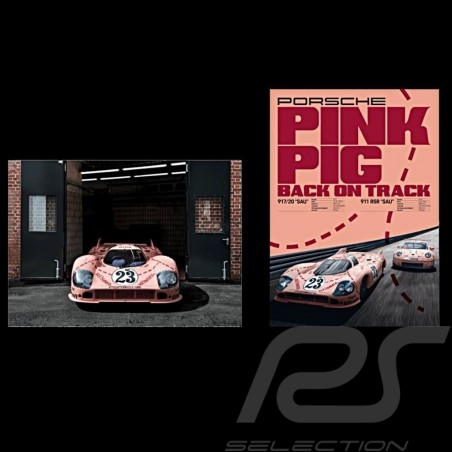 Duo posters Porsche 917 "Pink pig" 50 x 70 cm WAP0924500M917