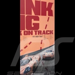 Porsche 917 K Martini Racing 1971 reproduction d'un dessin original de Sébastien Sauvadet