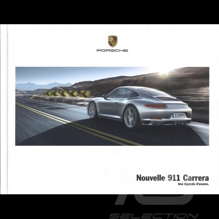 Brochure Porsche Nouvelle 911 Carrera type 991 phase 2 Une légende d'avance 09/2015 en français WSLC1601000730