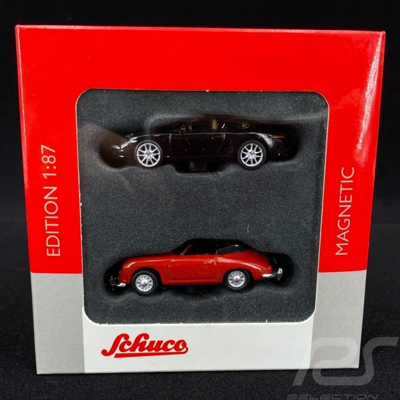 Porsche 356 & Porsche 911 (991) set de 2 aimants 1/87 Schuco 452490300 magnets magnetautos