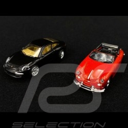 Porsche 356 & Porsche 911 (991) set von 2 Magnetautos 1/87 Schuco 452490300