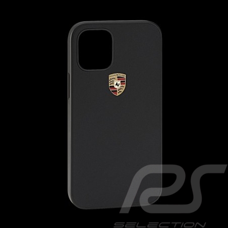 Porsche hard case for iPhone 12 Mini (5.4") Black Leather WAP0300140MSOC