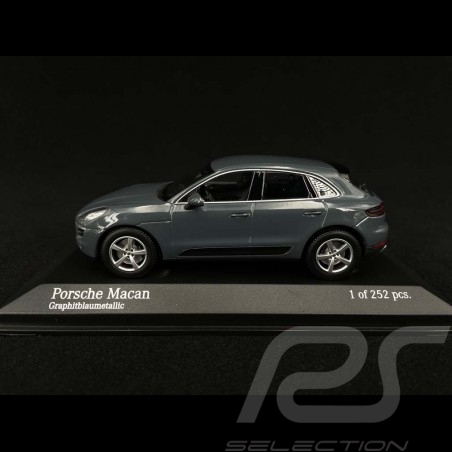 Porsche Macan Bleu graphite métallisé 2013 1/43 Minichamps 410062602