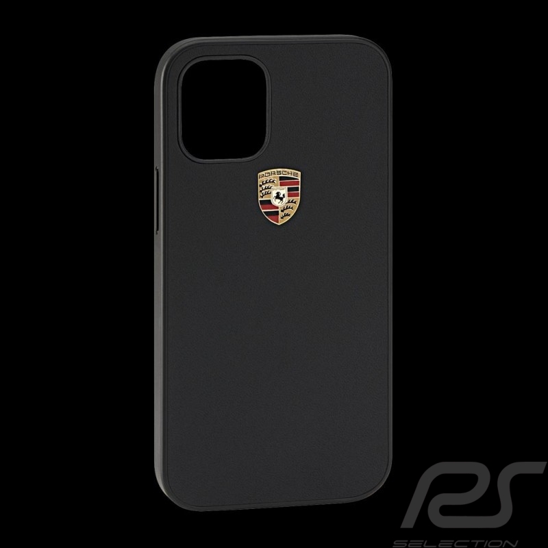Porsche Hülle für iPhone 12 Pro (6.1") Schwarz Leder WAP0300150MSOC