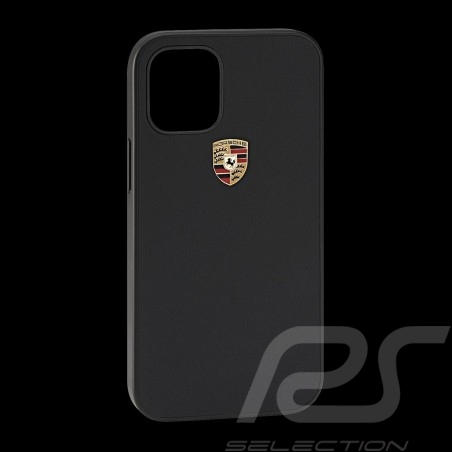 Porsche Hülle für iPhone 12 Pro (6.1") Schwarz Leder WAP0300150MSOC