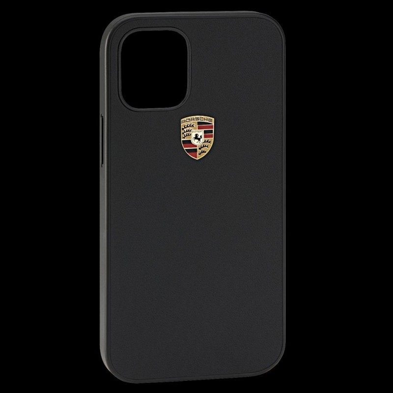 Porsche hard case for iPhone 12 Pro Max (6.7) black leather