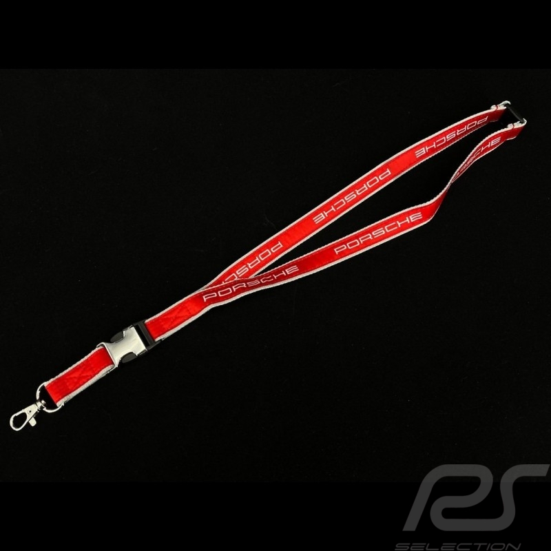 Porte-clé Porsche rouge Lanière WAP8200040J keyring Schlüsselbund 