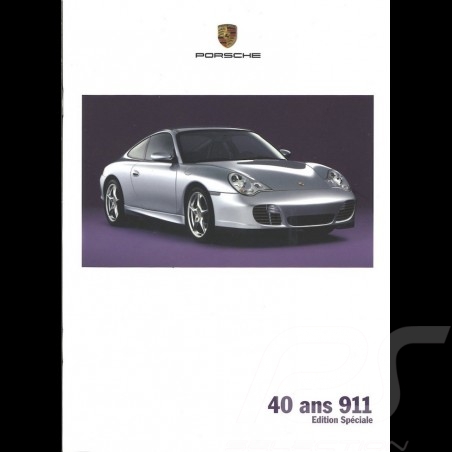 Brochure Porsche 40 ans 911 type 996 Edition spéciale 05/2003 en français WVK20773004