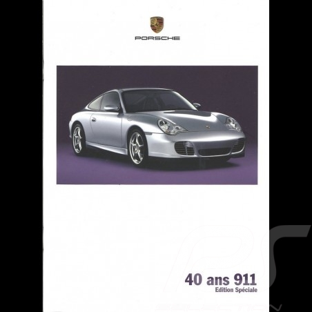 Porsche Brochure 40 ans 911 type 996 Edition spéciale 05/2003 in french WVK20773004