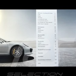 Brochure Porsche Nouvelle 911 Turbo type 991 La référence 08/2013 en français WSLK1401000430