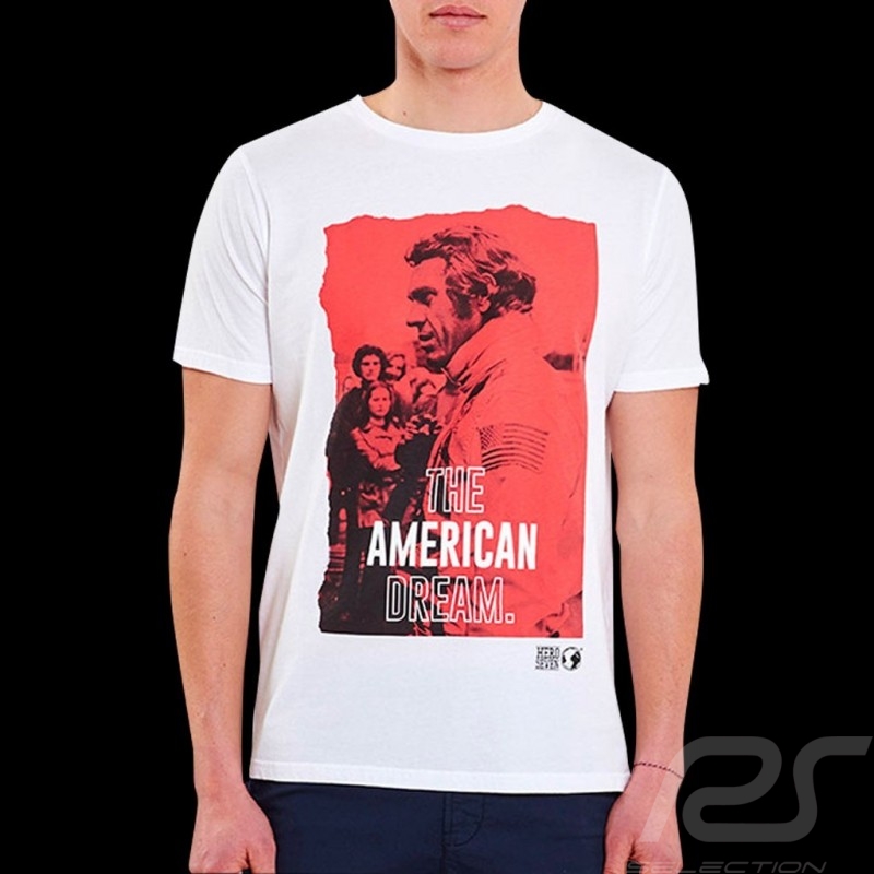 Steve McQueen T-Shirt Le Mans American dream Weiß - Herren
